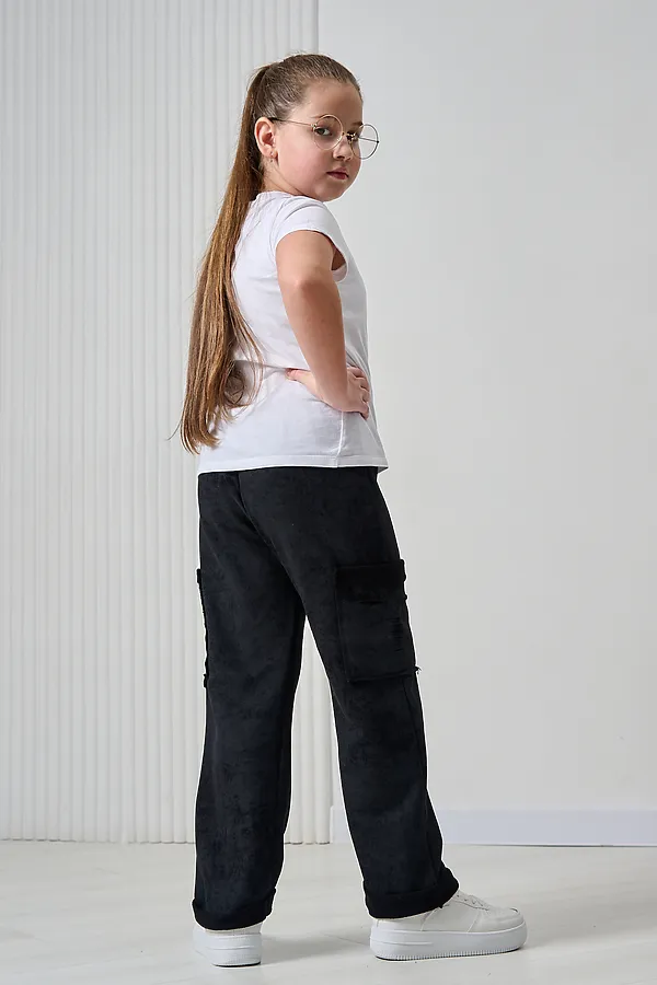 Детские брюки 67195 НАТАЛИ, черный винтаж - фото 2