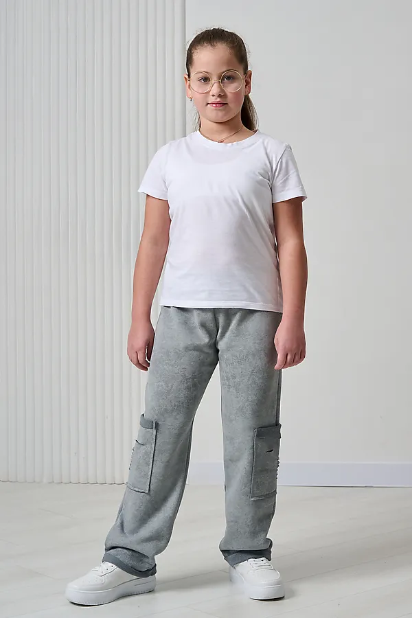 Детские брюки 67195 НАТАЛИ, серый винтаж - фото 2