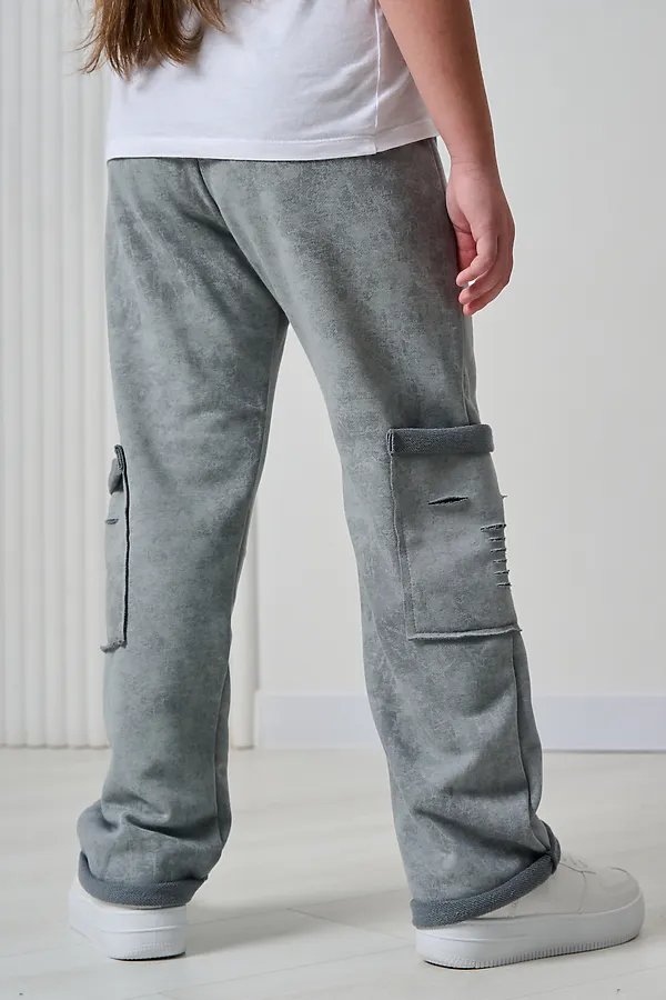 Детские брюки 67195 НАТАЛИ, серый винтаж - фото 2