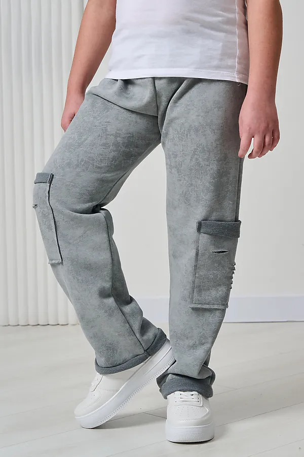 Детские брюки 67195 НАТАЛИ, серый винтаж - фото 2