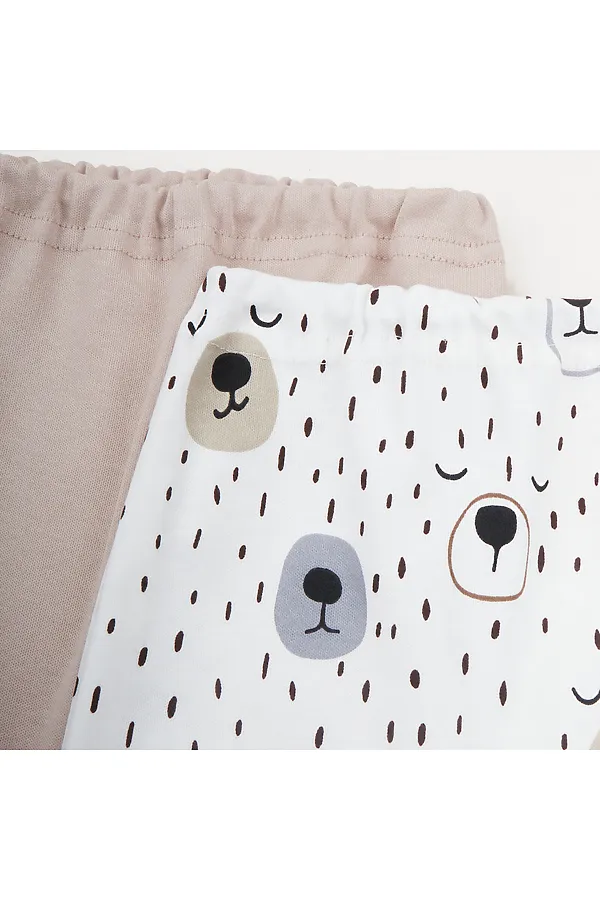 Ползунки 2 шт YOULALA, бежевый - фото 2