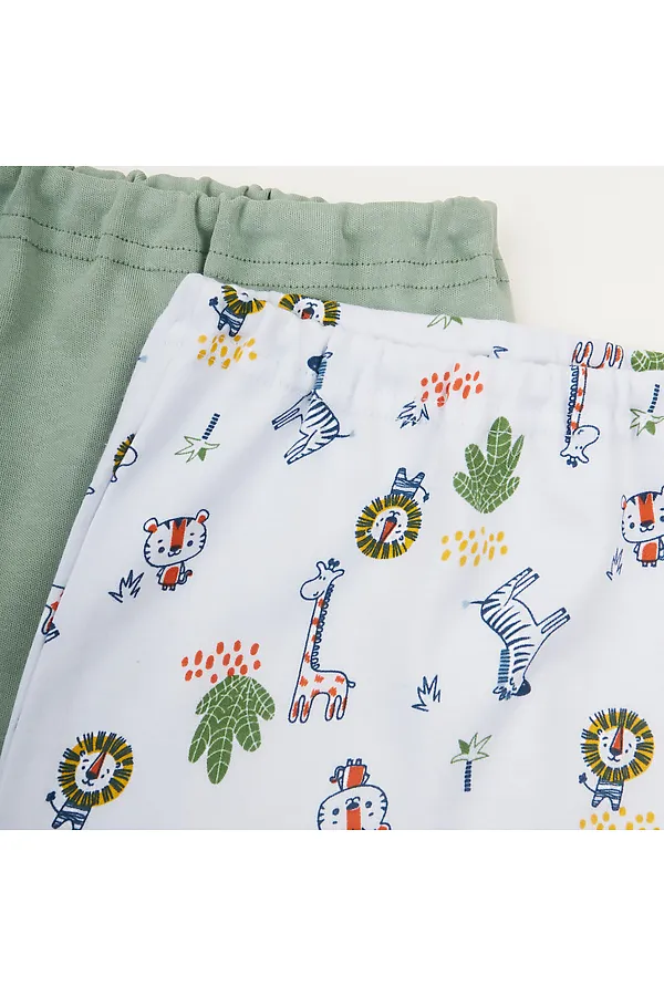 Ползунки 2 шт YOULALA, зеленый - фото 2