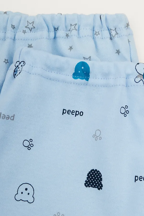 Ползунки 2 шт YOULALA, голубой - фото 2