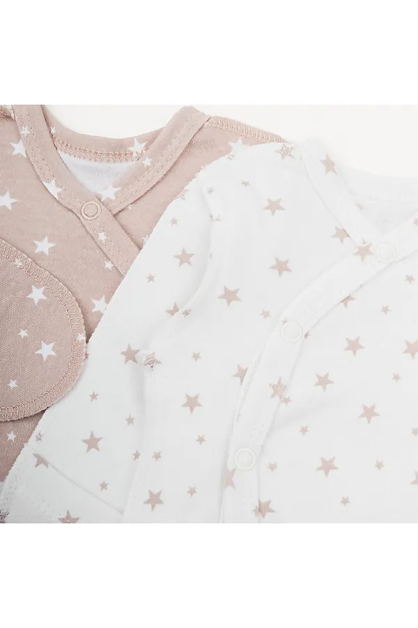 Распашонка 2 шт YOULALA, бежевый - фото 2