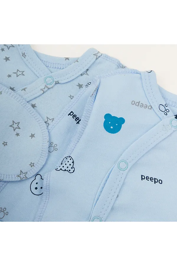 Распашонка 2 шт YOULALA, голубой - фото 2