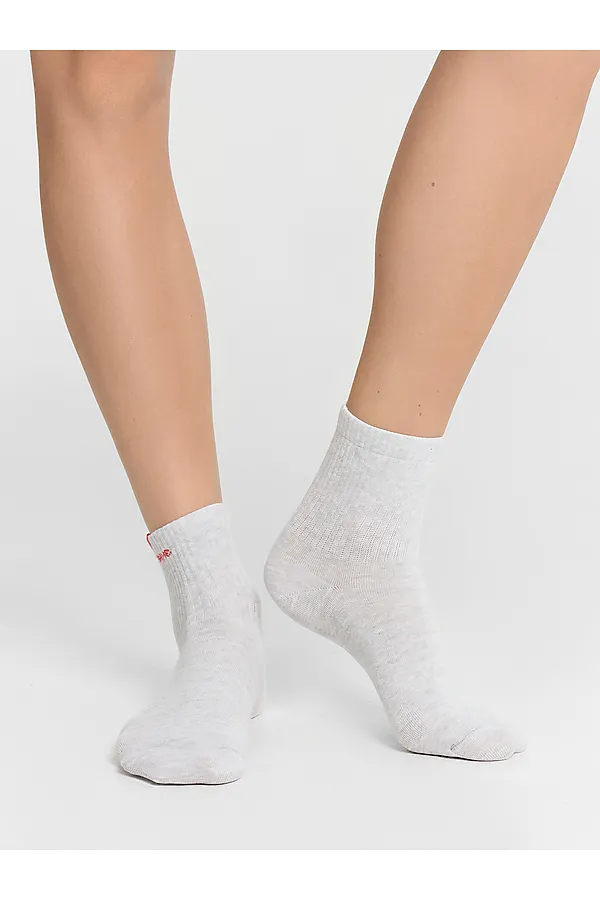 Носки женские MARK FORMELLE, св.серый меланж - фото 2