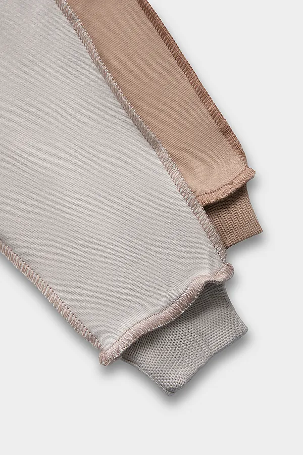 Ползунки детские (2шт.) MARK FORMELLE, серо-коричневый +бежевый - фото 2