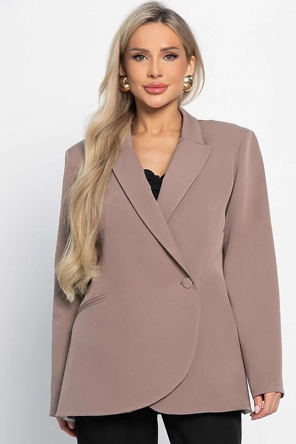 Жакет Вершина успеха LADY TAIGA, какао - фото 2