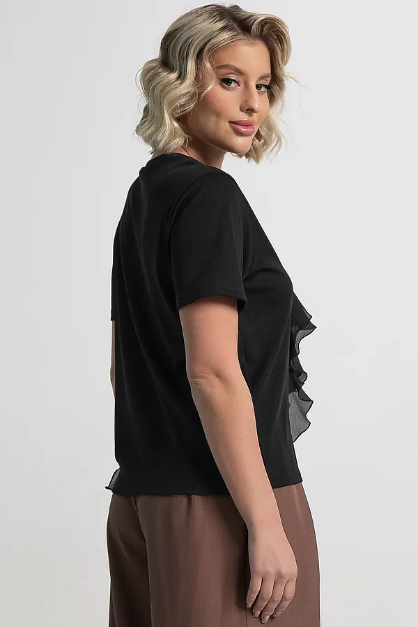 Блуза праздничная Риана ХИТ LADY TAIGA, черная - фото 2