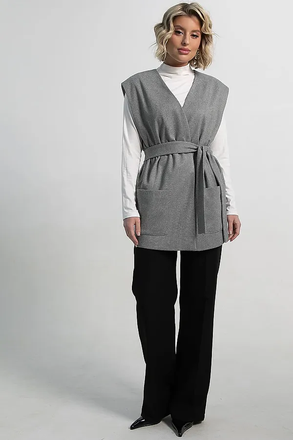 Жилет Заверши образ LADY TAIGA, серый - фото 2