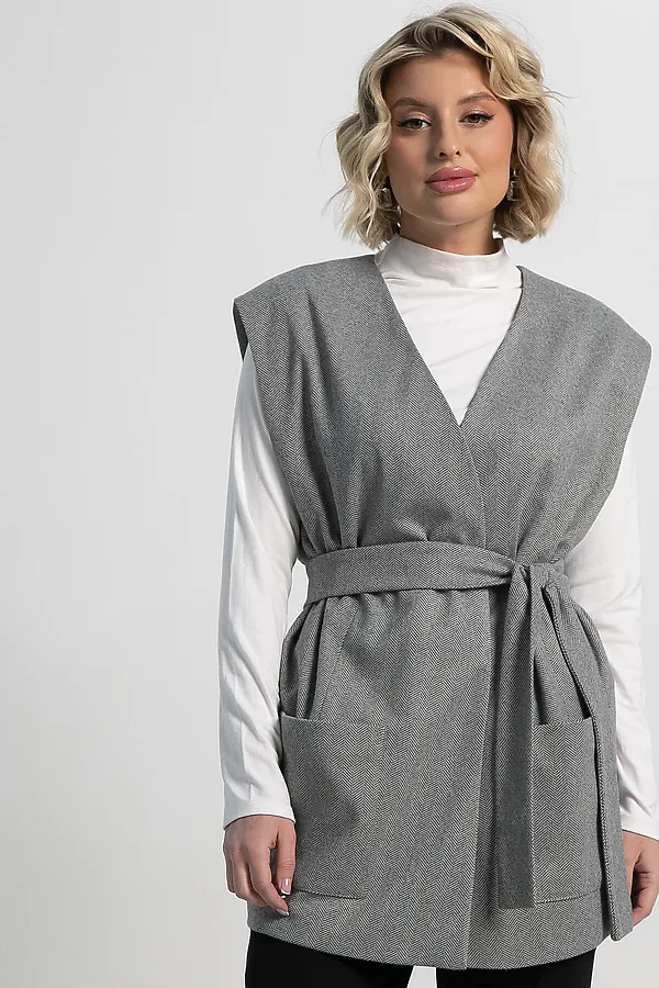 Жилет Заверши образ LADY TAIGA, серый - фото 2