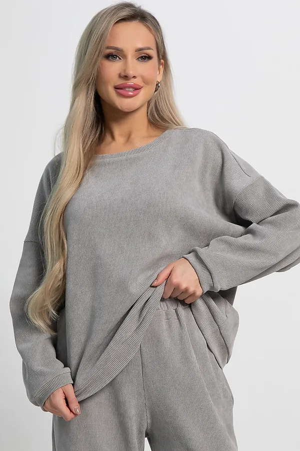 Костюм Августа ХИТ LADY TAIGA, серый - фото 2