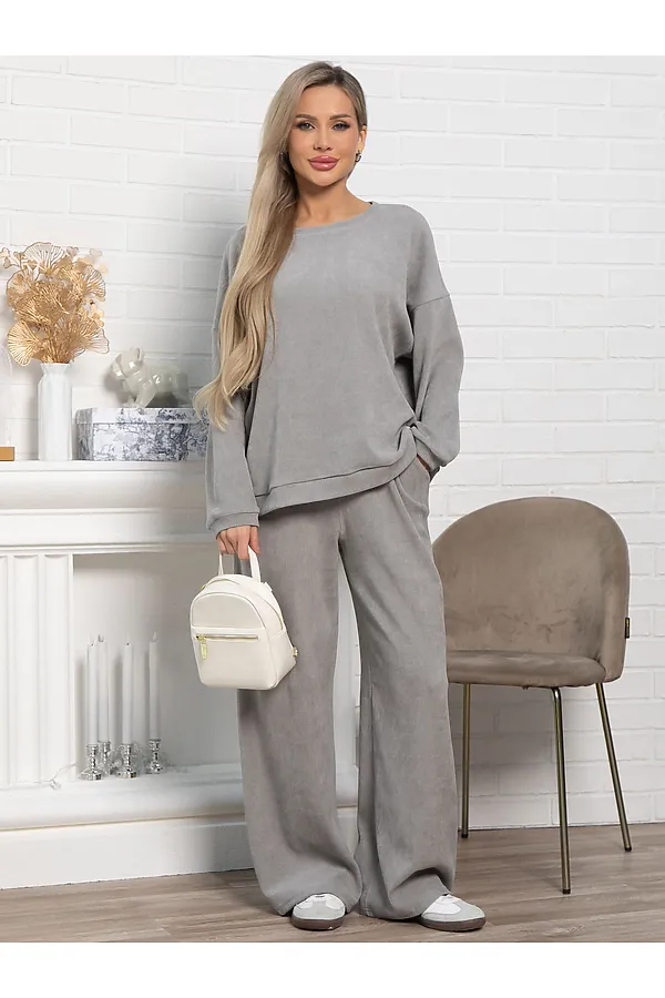 Костюм Августа ХИТ LADY TAIGA, серый - фото 2