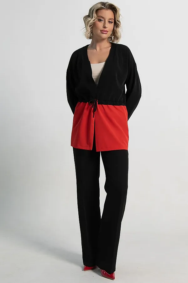 Жакет Мидней LADY TAIGA, черно-красный - фото 2