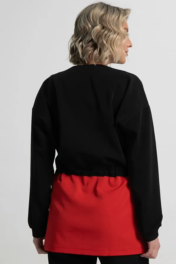 Жакет Мидней LADY TAIGA, черно-красный - фото 2