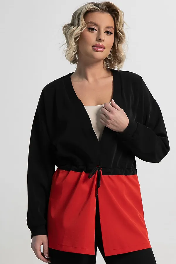 Жакет Мидней LADY TAIGA, черно-красный - фото 2