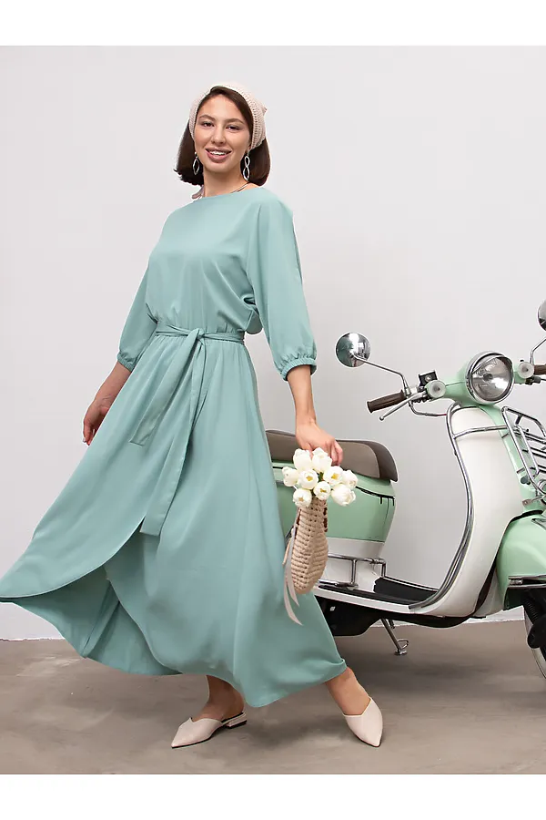 Платье Танго вдвоем LADY TAIGA, оливка - фото 2