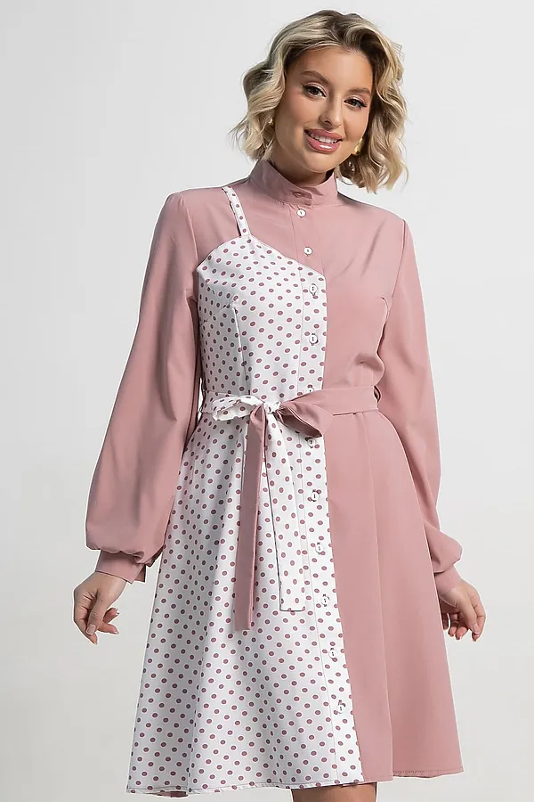 Платье Миледи LADY TAIGA, пудра - фото 2