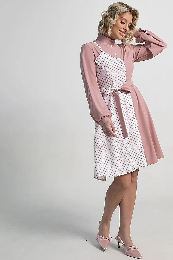 Платье Миледи LADY TAIGA, пудра - фото 2