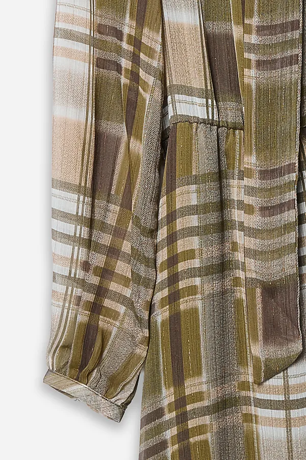 Платье женское MARK FORMELLE, зеленая клетка - фото 2