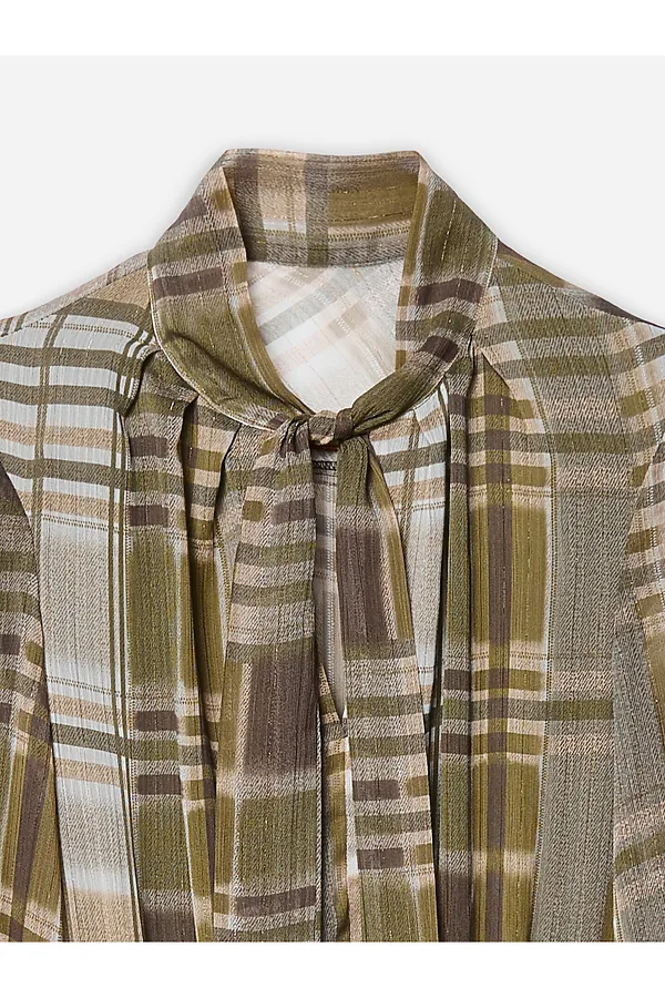 Платье женское MARK FORMELLE, зеленая клетка - фото 2