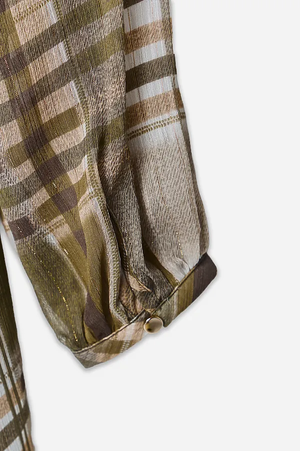 Платье женское MARK FORMELLE, зеленая клетка - фото 2