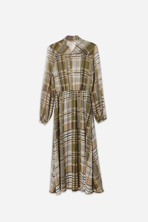 Платье женское MARK FORMELLE, зеленая клетка - фото 2