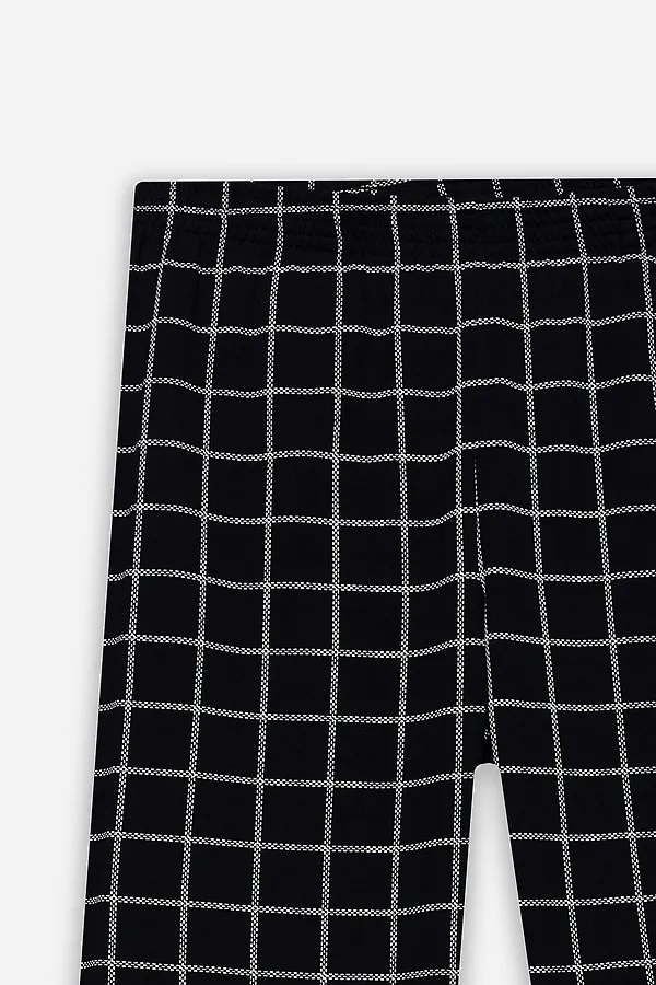 Комплект мужской (футболка, брюки) MARK FORMELLE, черный +клетка на черном - фото 2