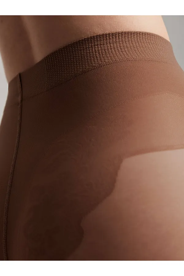 CONTE STYLE 40 Колготки женские с корректирующими трусиками для чувствительной кожи CONTE ELEGANT, мокко - фото 2