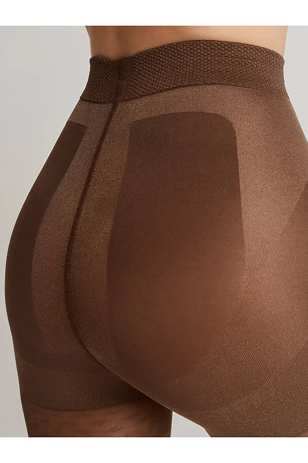 CONTE X-PRESS 40 Колготки женские с сильной коррекцией «7 зон» и эффектом push-up CONTE ELEGANT, мокко - фото 2