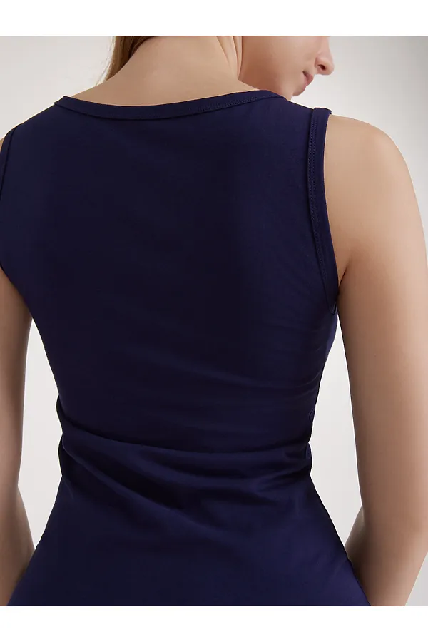 CONTE BASIC COLLECTION LM 2020 Майка женская (коробочка) CONTE ELEGANT, dark blue - фото 2