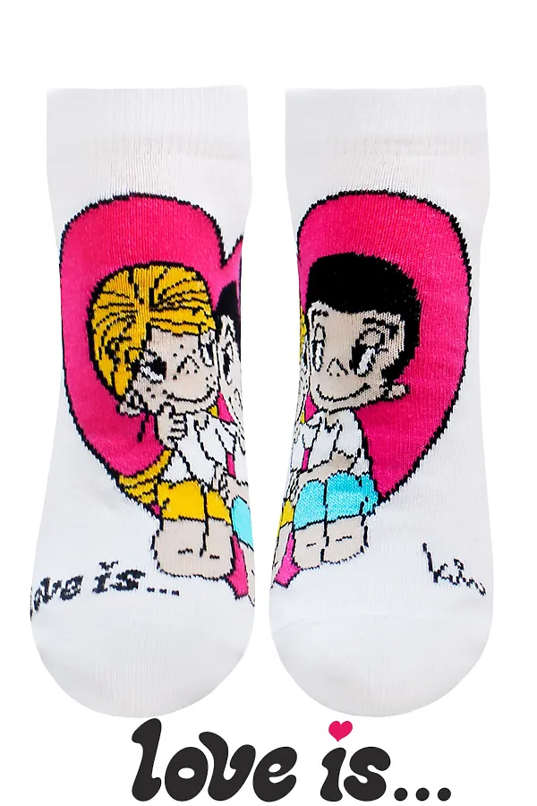 БРЕСТСКИЕ НОСКИ ЖЕНСКИЕ 1163 LOVE IS (укороченные) БРЕСТСКИЕ, white - фото 2
