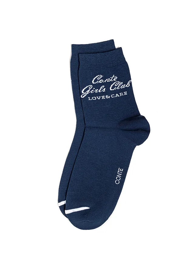 CONTE CLASSIC Носки женские хлопковые CONTE ELEGANT, темно-синий - фото 2