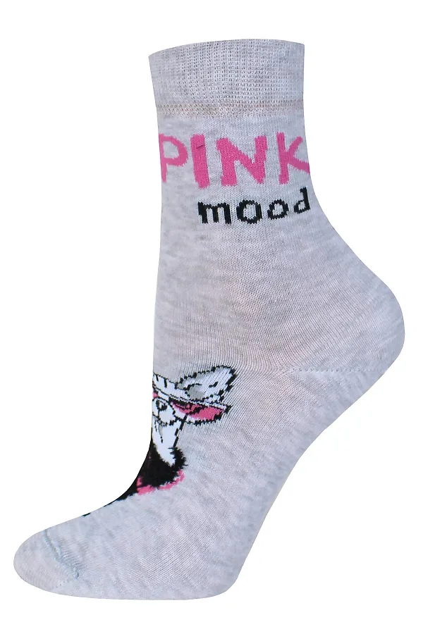 Брестские Носки женские 1133 CLASSIC (с пушистым рисунком) БРЕСТСКИЕ, светло-серый меланж - фото 2