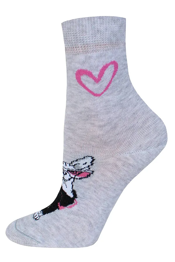 Брестские Носки женские 1133 CLASSIC (с пушистым рисунком) БРЕСТСКИЕ, светло-серый меланж - фото 2