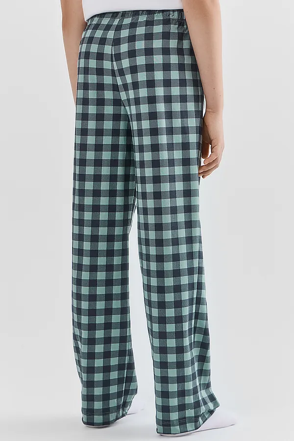 Брюки для мальчиков домашние MARK FORMELLE, зеленая клетка - фото 2