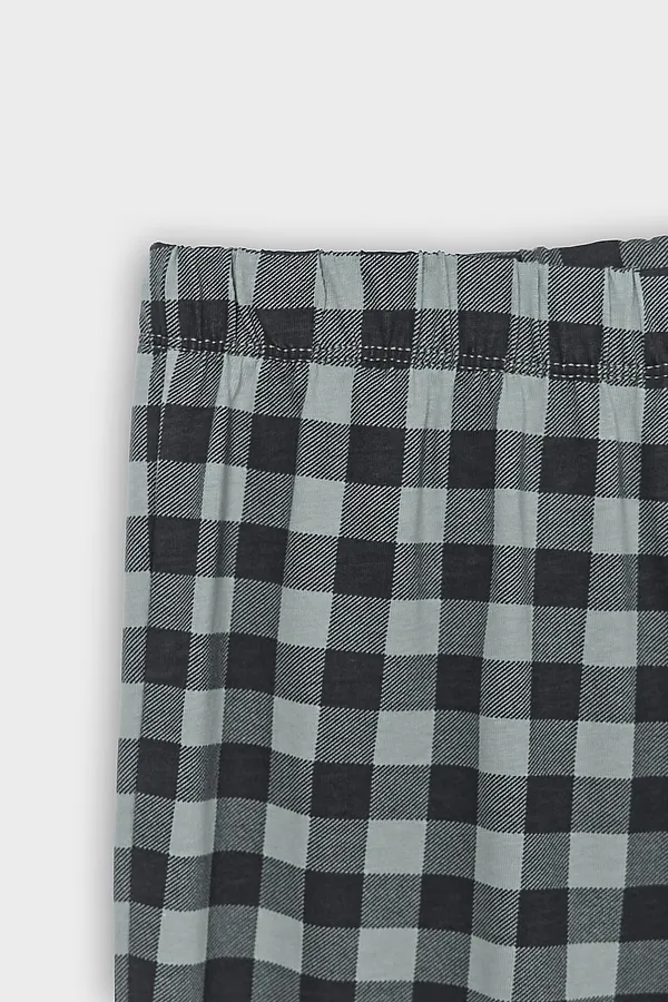 Брюки для мальчиков домашние MARK FORMELLE, зеленая клетка - фото 2