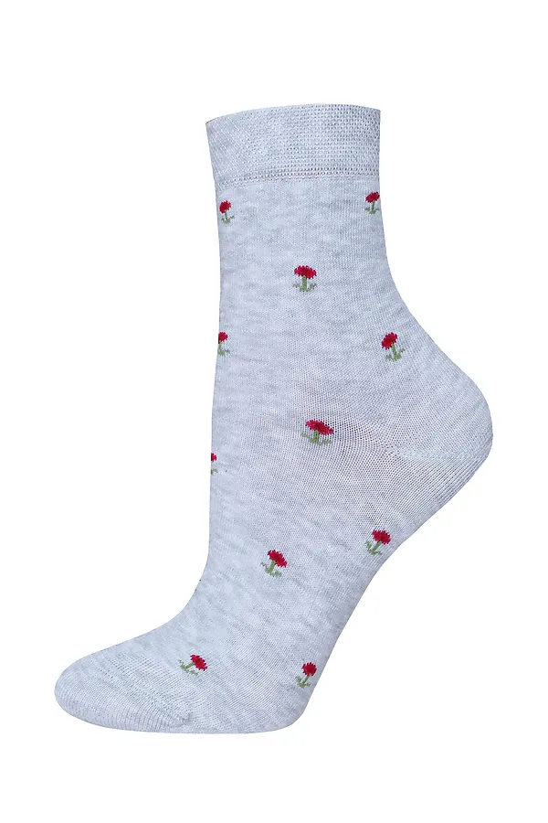 БРЕСТСКИЕ НОСКИ ЖЕНСКИЕ 1100 CLASSIC (средней длины) БРЕСТСКИЕ, светло-серый меланж - фото 2