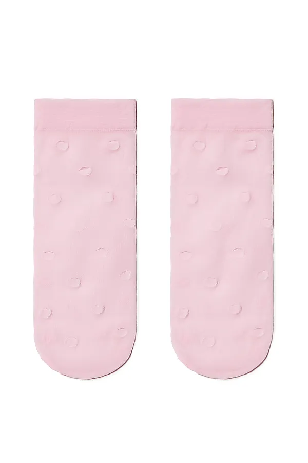 CONTE FANTASY 20 Носки в горошек CONTE ELEGANT, светло-розовый - фото 2