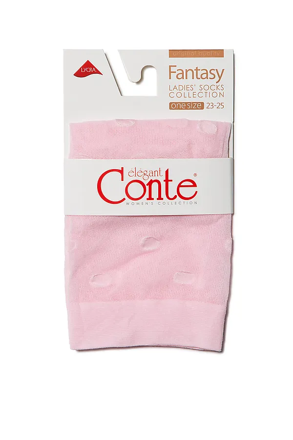 CONTE FANTASY 20 Носки в горошек CONTE ELEGANT, светло-розовый - фото 2