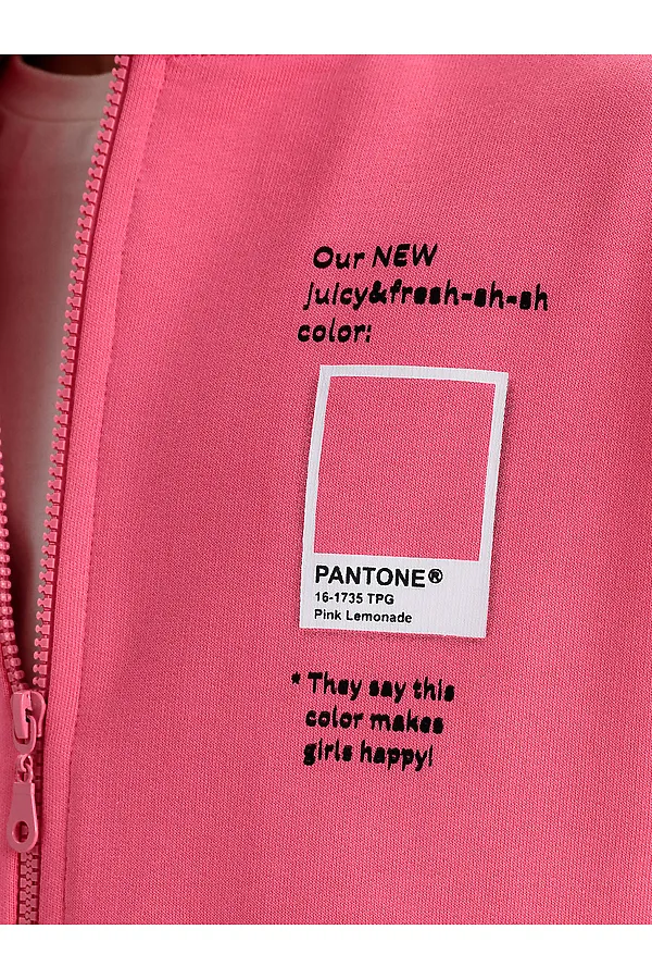 Толстовка для девочек PELICAN, розовый - фото 2