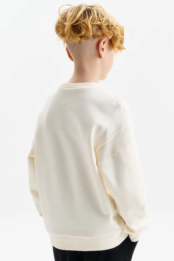 Толстовка для мальчиков PELICAN, молочный - фото 2