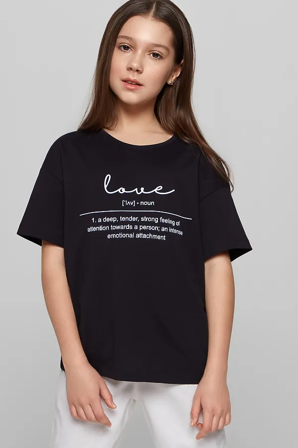 CONTE DD 1247 Футболка для девочки CONTE ELEGANT, черный - фото 2