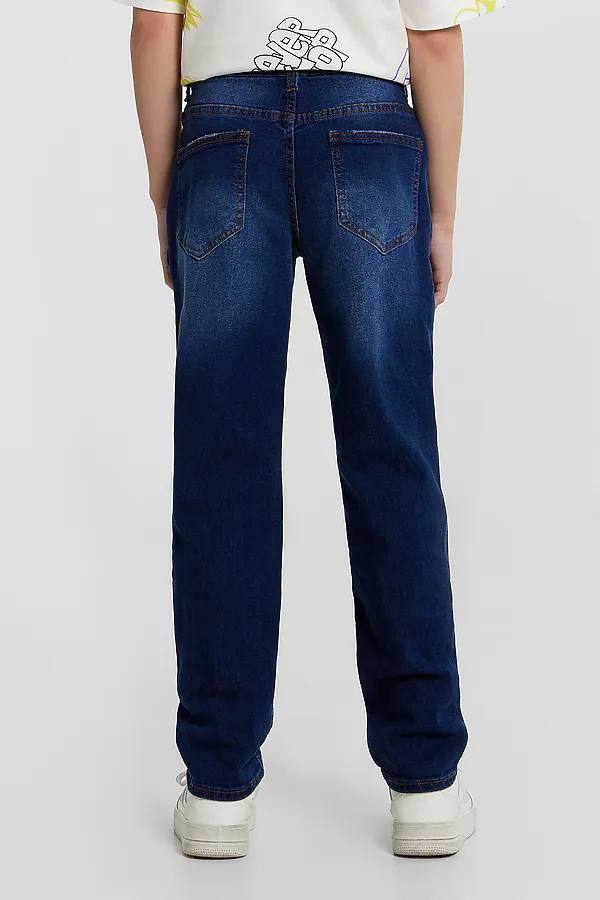 Брюки джинсовые для мальчиков MARK FORMELLE, темно -синий - фото 2