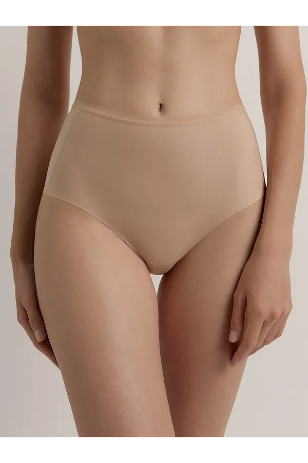 CONTE ASSORTI RP2182 Бесшовные женские трусы «слипы» с высокой линией талии CONTE ELEGANT, телесный - фото 2
