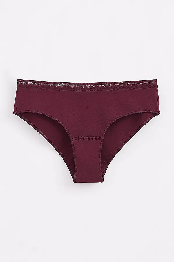 CONTE CLASSIC BASIC LHP 1433 Трусы женские (в коробке) CONTE ELEGANT, бордовый - фото 2