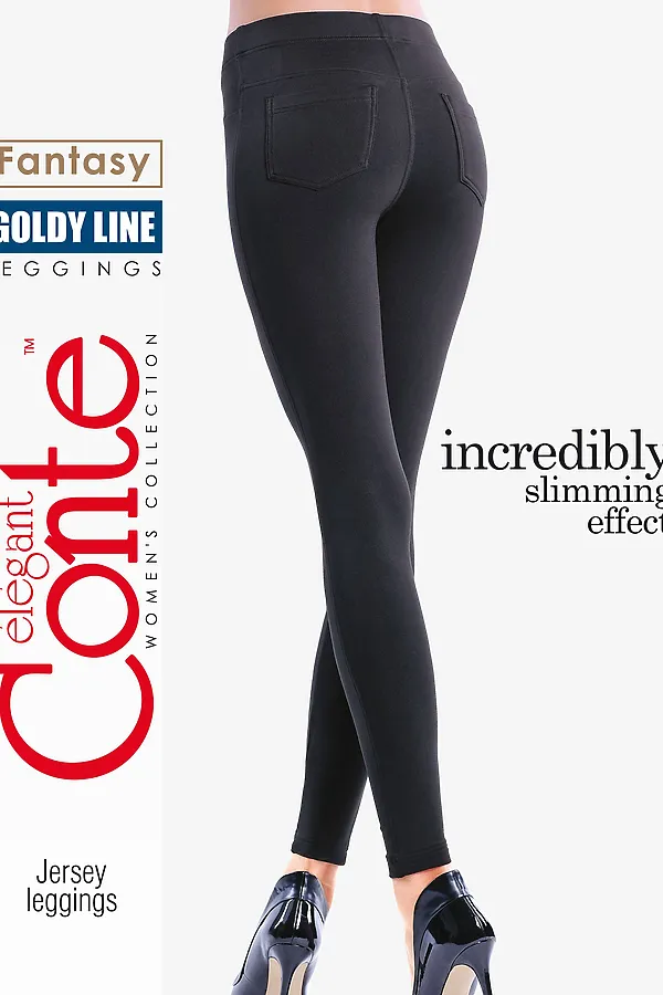 CONTE GOLDY LINE Леггинсы женские CONTE ELEGANT, черный - фото 2