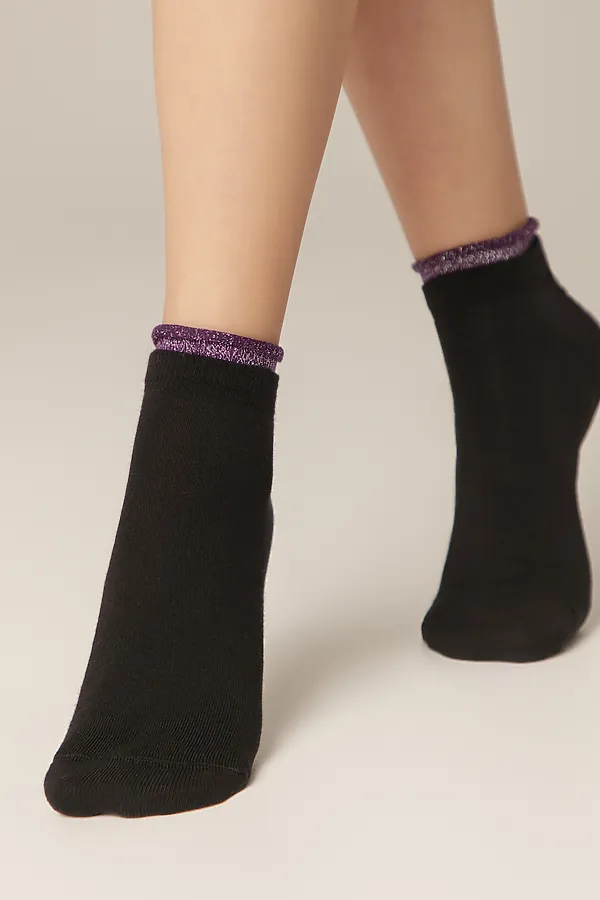 CONTE ACTIVE Носки женские CONTE ELEGANT, черно-лиловый - фото 2