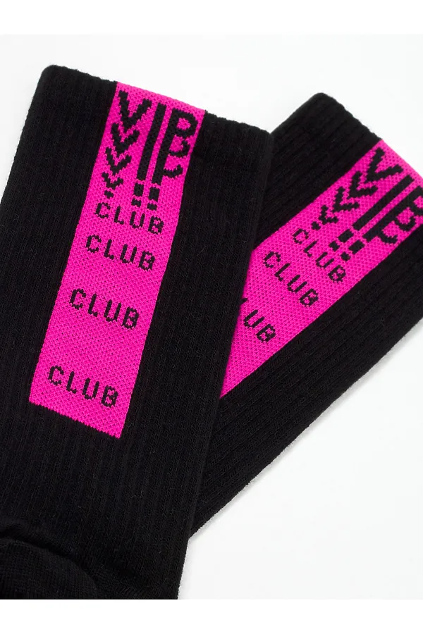 CONTE ACTIVE Носки женские (удлиненные) CONTE ELEGANT, черно-розовый - фото 2