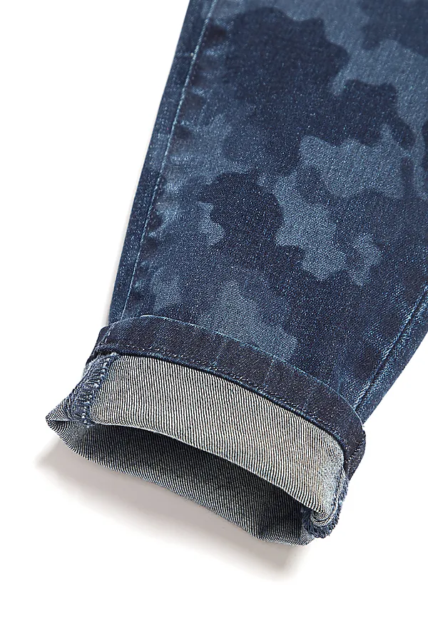 Eco-friendly джинсы с принтом "камуфляж" CONTE ELEGANT, темно-синий - фото 2